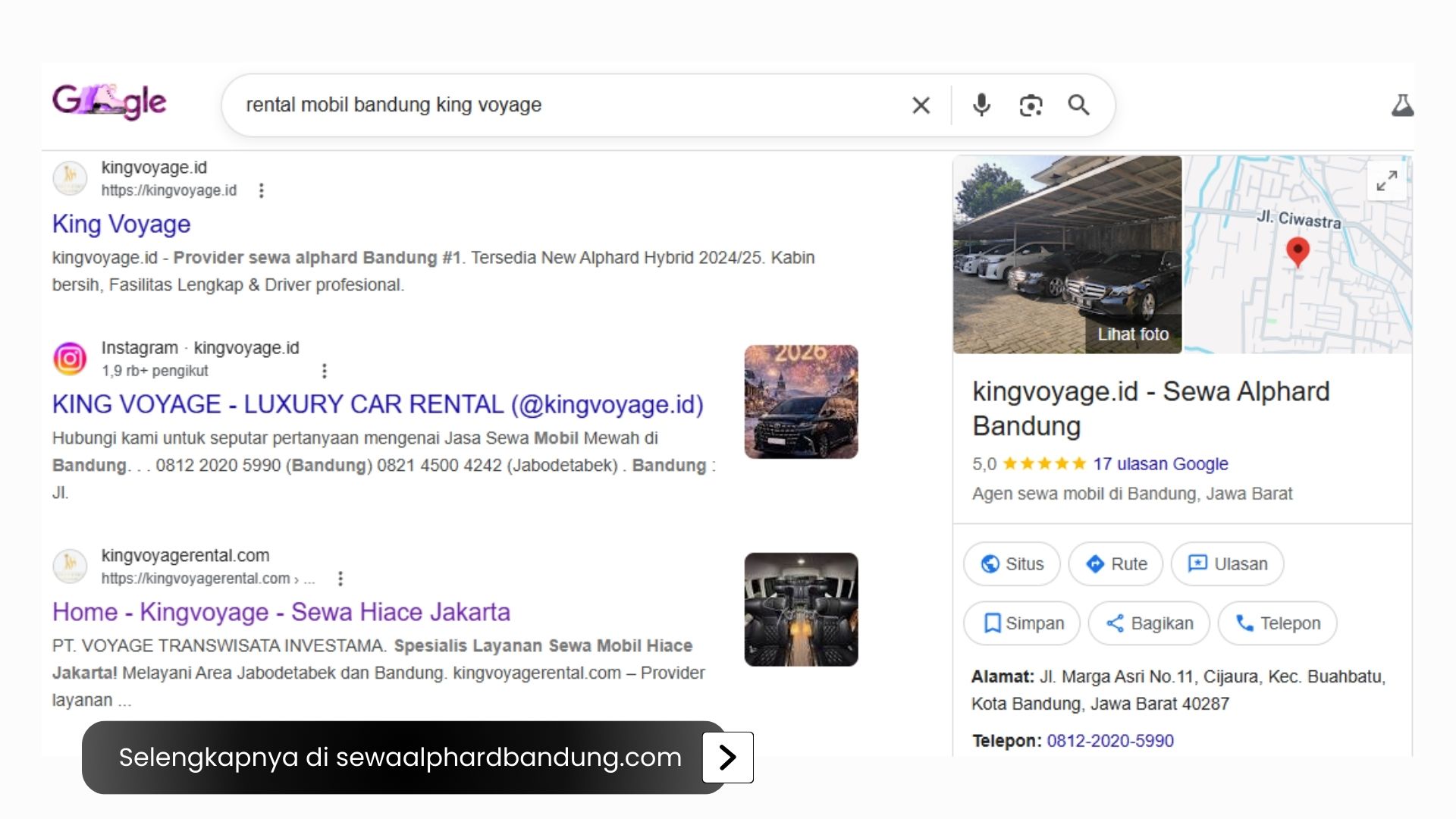 Rental Mobil Bandung Terdekat di Posisi Kamu