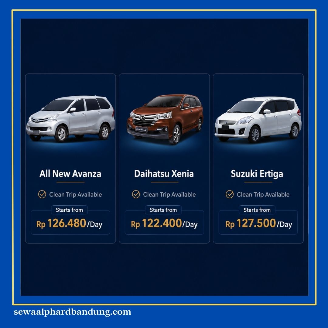 Perbandingan Biaya Rental Mobil Bandung Dengan Supir dan Lepas Kunci