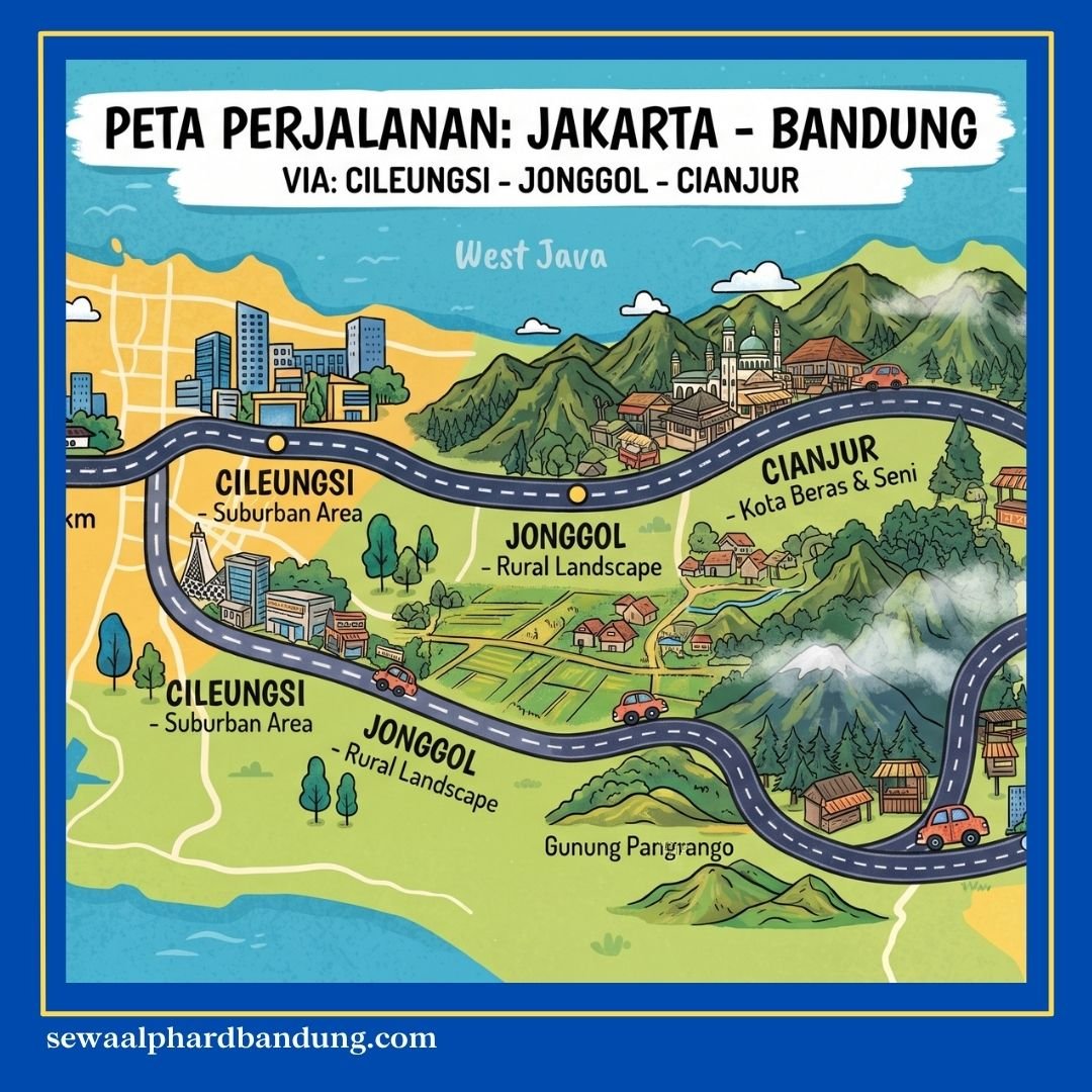 Rute Jakarta ke Bandung Naik Motor Via Cianjur